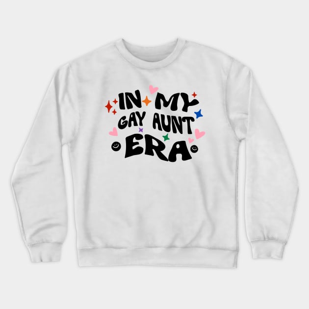 In my gay aunt era, trendy retro groovy aesthetic Crewneck Sweatshirt by LePetitShadow